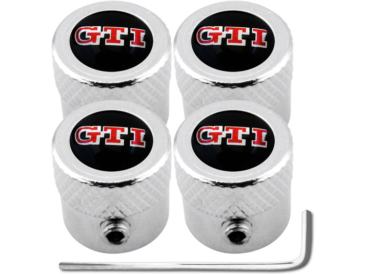 4 bouchons de valve antivol GTI "stri&eacute;"