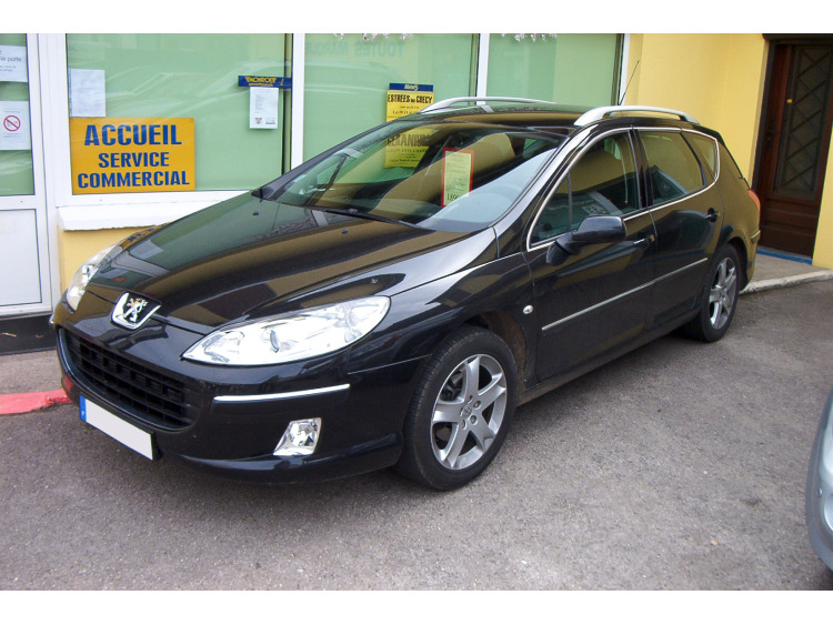 Baguette chrom&eacute;e de contour des vitres lat&eacute;rales compatible avec Peugeot 407 SW