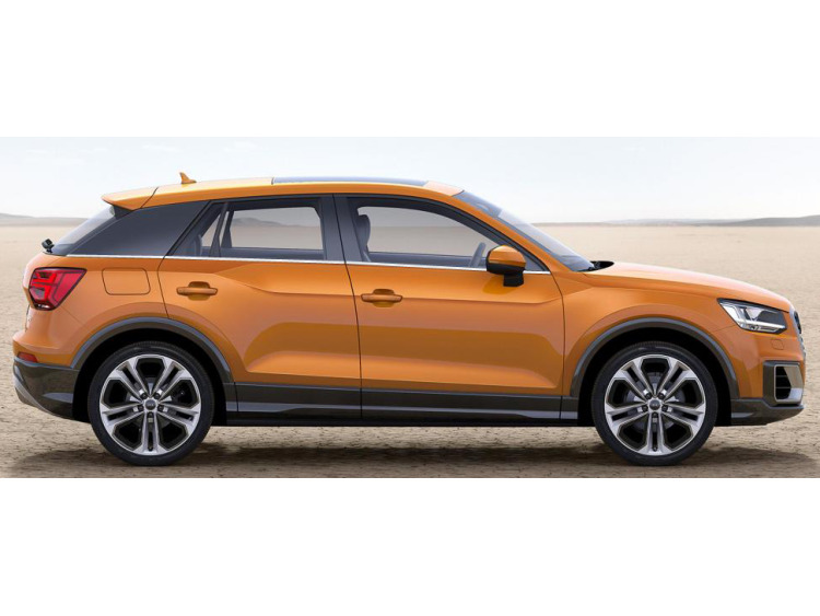 Baguette chrom&eacute;e de contour inf&eacute;rieur des vitres Audi Q2