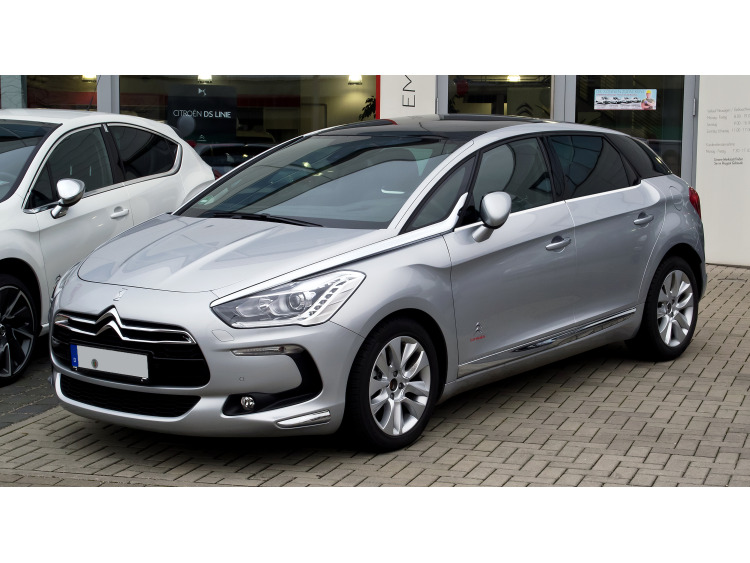 Baguette chrom&eacute;e de contour inf&eacute;rieur des vitres Citro&euml;n DS 5