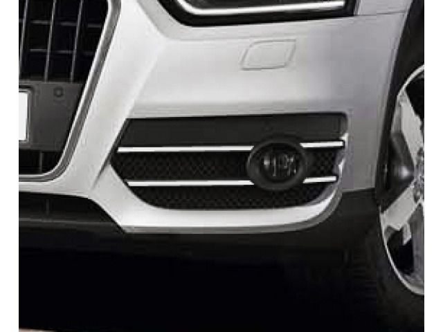 Baguette chromée pour antibrouillards compatible avec Audi Q3