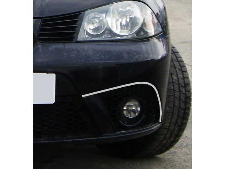 Baguette chrom&eacute;e pour antibrouillards pour Seat Ibiza 01-08