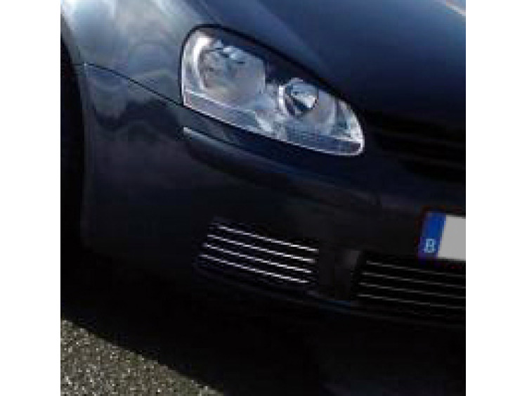 Baguette chrom&eacute;e pour antibrouillards pour VW Golf 5