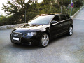 Baguette de calandre chrom&eacute;e compatible avec Audi A3 s&eacute;rie 2 03-08 & Audi A3 S&eacute;rie 2 Sportback 04-08 v1