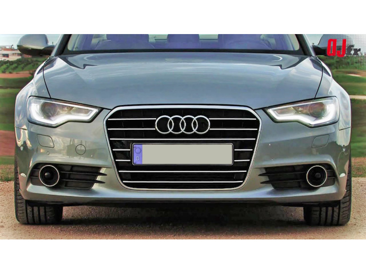 Baguette de calandre chrom&eacute;e pour Audi A6 S&eacute;rie 4 Avant 10-15 & Audi A6 S&eacute;rie 4 Berline 10-15