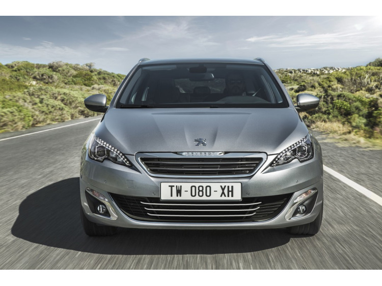 Baguette de calandre inf&eacute;rieure chrom&eacute;e compatible avec Peugeot 308 II SW 14-21