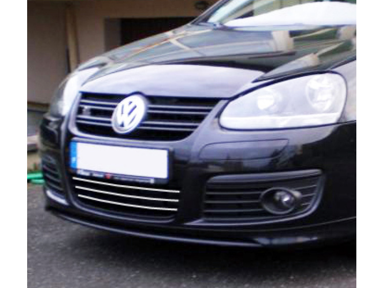 Baguette de calandre inf&eacute;rieure chrom&eacute;e compatible avec VW Golf 5 GT TDI