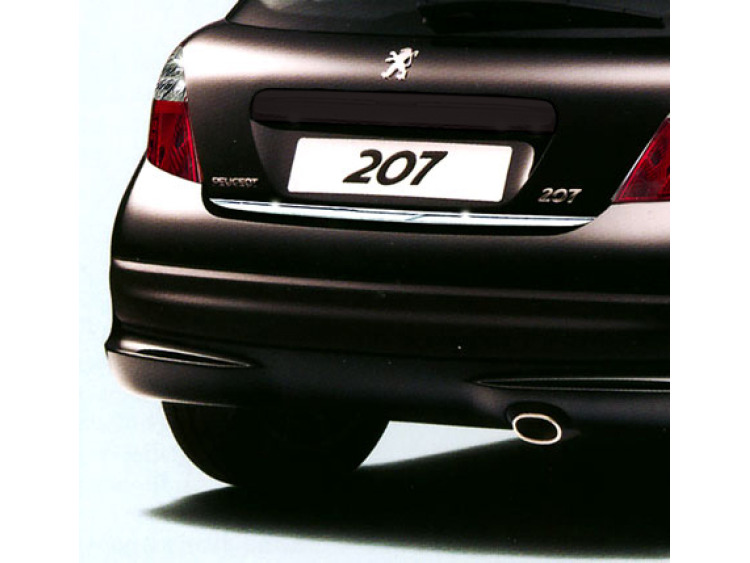 Baguette de coffre chrom&eacute;e compatible avec Peugeot 207 06-12 Peugeot 207 CC 07-15 Peugeot 207 SW 07-13