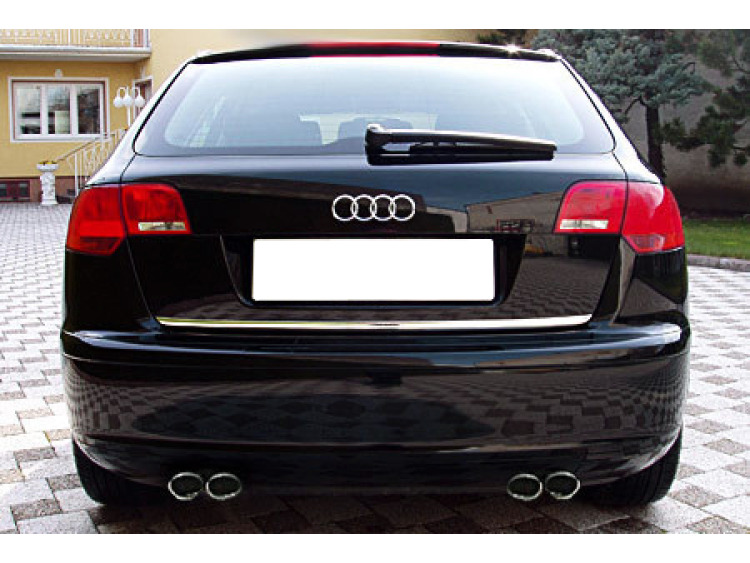 Baguette de coffre chrom&eacute;e pour Audi A3 S&eacute;rie 2 Phase 2 Sportback 08-1/S&eacute;rie 2 Sportback 04-08 S3 06
