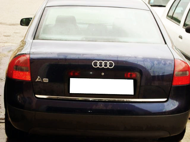 Baguette de coffre chromée pour Audi A6 Série 2 9701 Audi A6 Série 2 Avant 9705 Audi A6 Série 2 Phase 2 0104 Audi A6 Série 2 Phase 2 Avant 0105