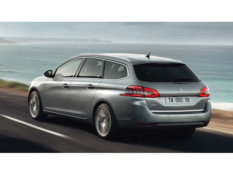 Baguette de coffre chrom&eacute;e pour Peugeot 308 II SW 14-21
