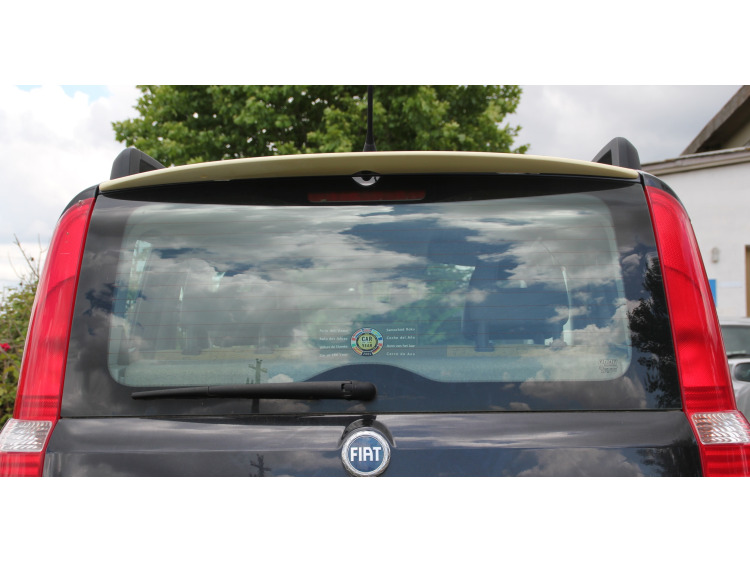 Becquet / aileron pour Fiat Panda 03-09 Fiat Panda 09-10 Fiat Panda 10-11 v1 appr&ecirc;t&eacute; + colle de fixa