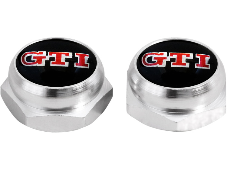 Cache-rivets pour plaque d'immatriculation GTI (argent)