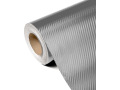 Film adh&eacute;sif Luxyline 3D carbone 30cm gris argent&eacute;